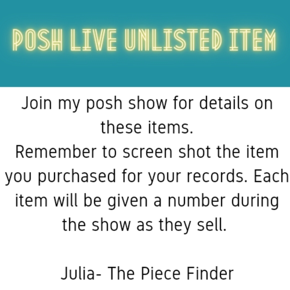 The Piece Finder 💛 💛 Posh Show Listing #1-100 💛 💛 - Picture 2 of 2